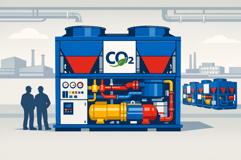 Advansor Launches 5 MW CO2 Heat Pump for Industrial Use