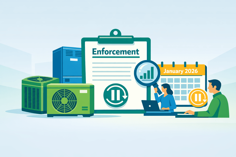 EPA Deprioritizes Enforcement of January 2026 HVACR Transition Deadlines