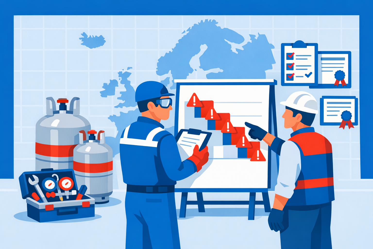 Europe's A2L Refrigerant Shift Intensifies Costs and Training Demands as Cross-Border Standards Tighten for HVAC Service Firms