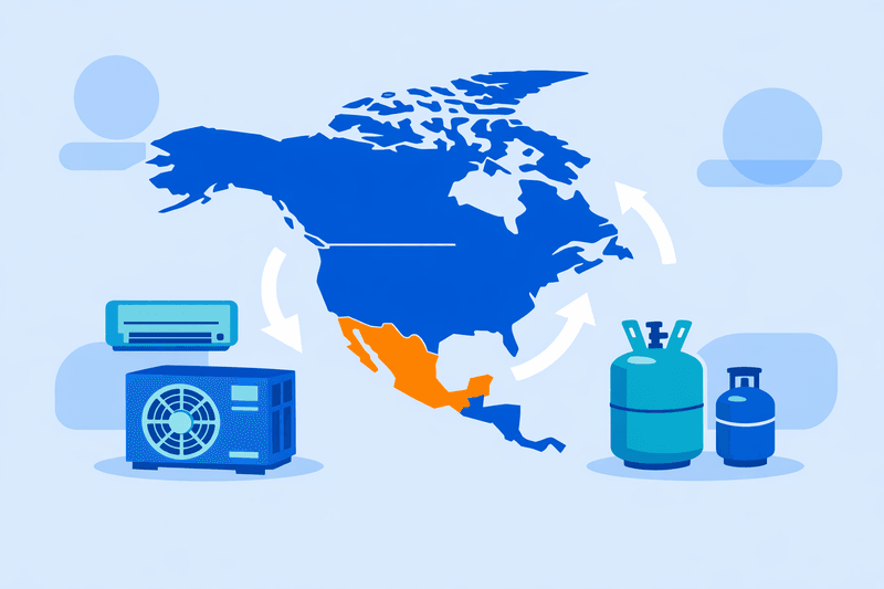 Mexico Tightens Refrigerant Rules, Reshaping North American HVAC Supply Chains