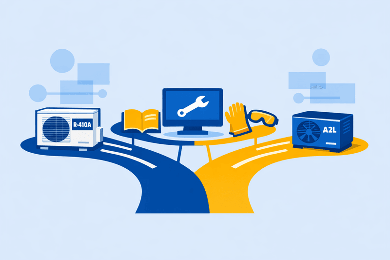 A2L Refrigerant Shift Creates Dual-Track Service Landscape for HVAC Contractors