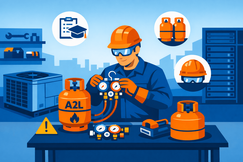 A2L Refrigerant Transition Drives Contractor Cost, Training, and Supply Pressures