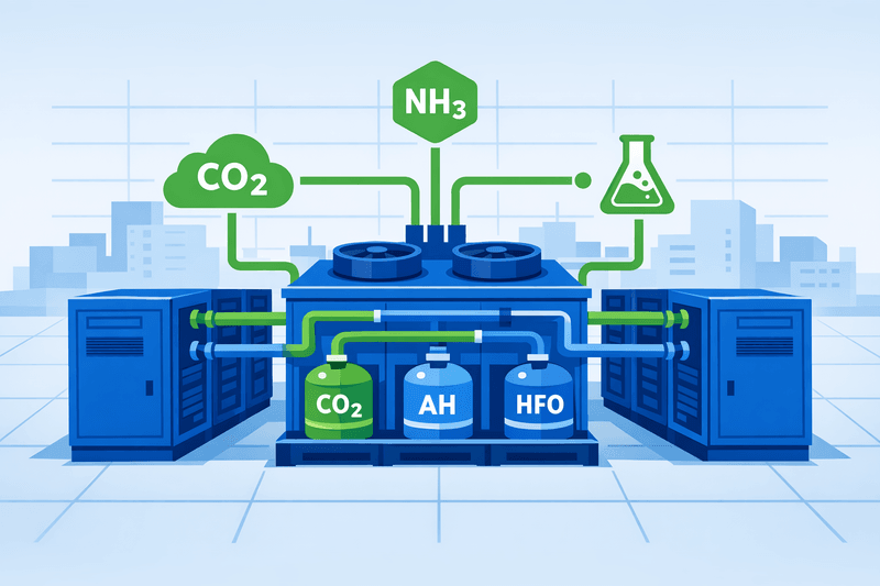 Data Center Operators Pilot Hybrid Cooling Under Accelerating Low-GWP Mandates