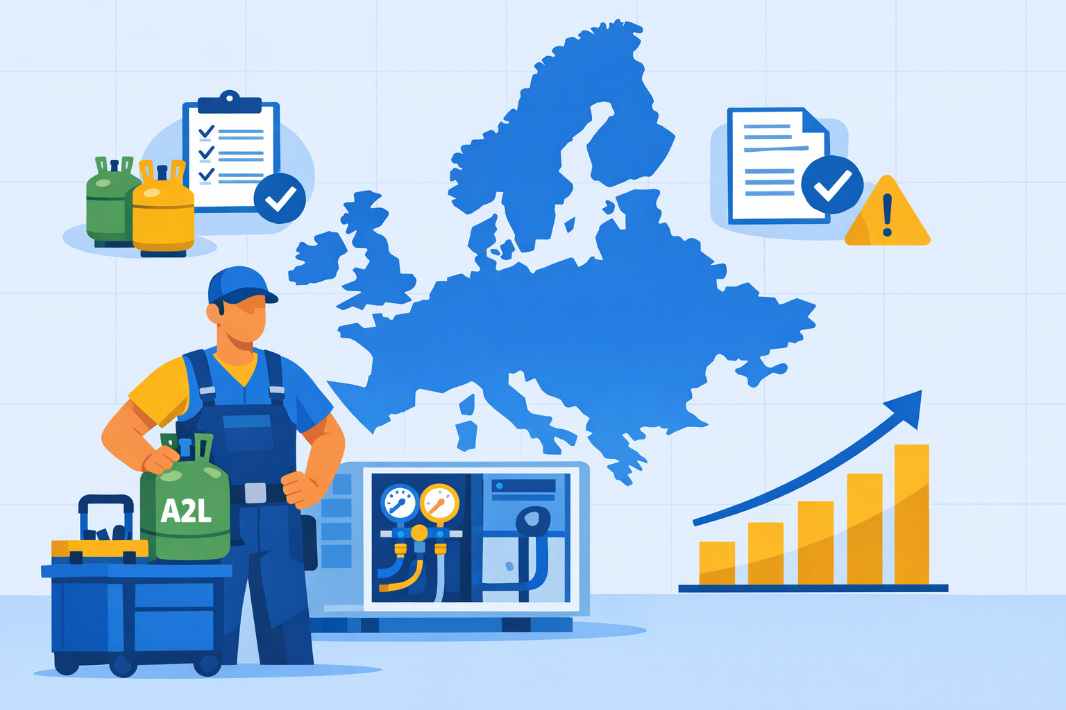 EU A2L Refrigerant Rules Drive Up Costs for Cross-Border HVAC Contractors