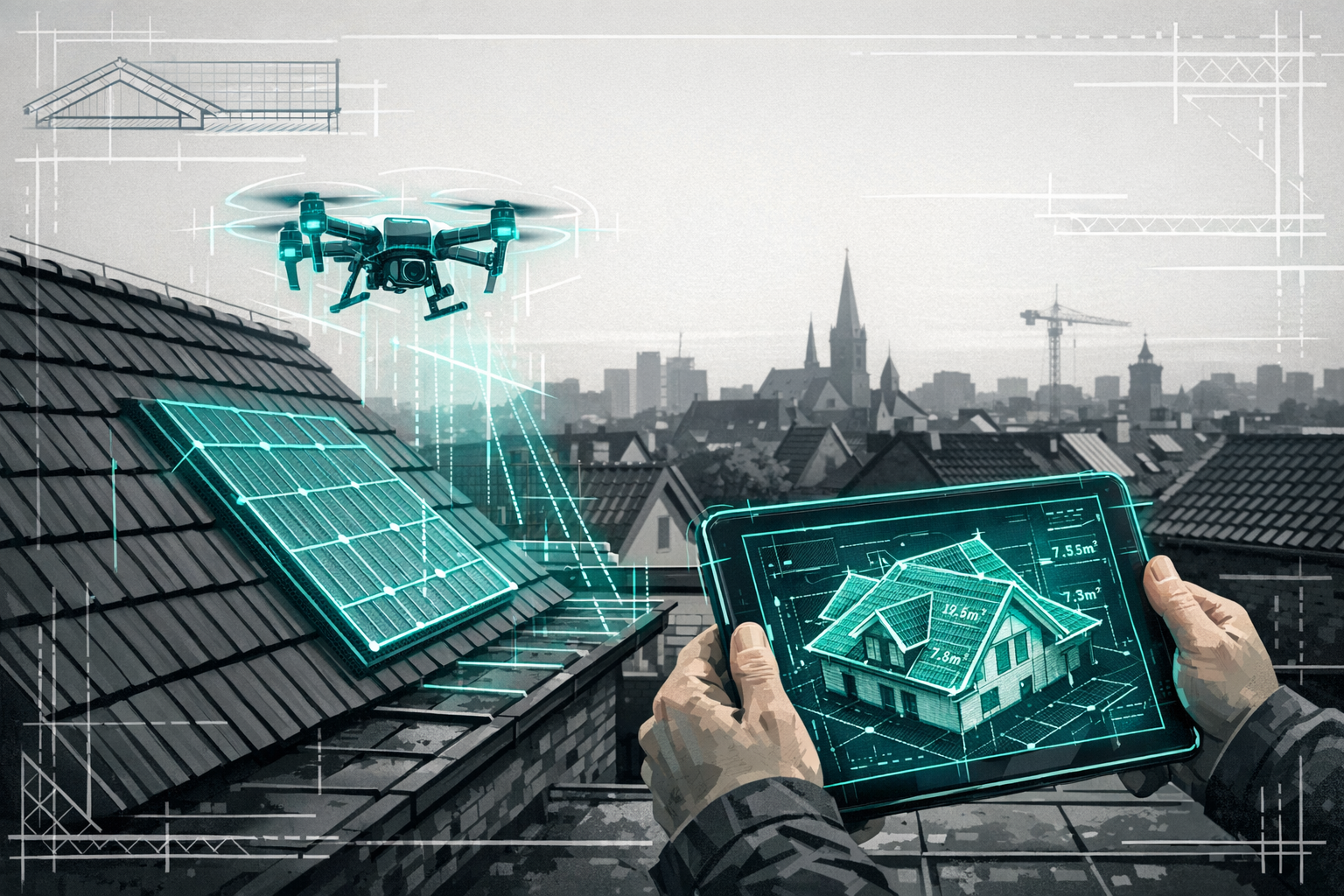 Fachkräftemangel im Dachdeckerhandwerk 2026: Warum digitale Aufmaße der größte Hebel für kleine Betriebe sind