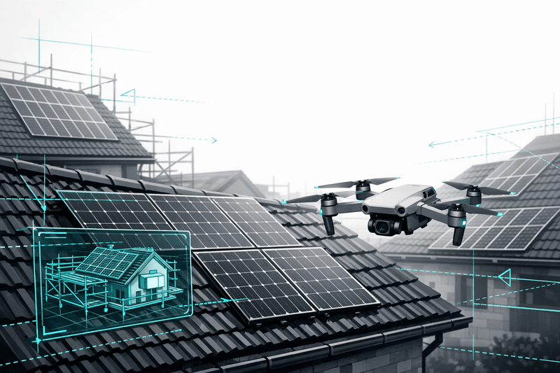 Gemeinsam bauen beginnt im digitalen 3D-Modell: Wie digitales Aufmaß die komplette Prozesskette für Solarteure verbindet