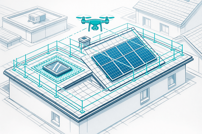 BG BAU & Drone Surveys: How Digital Measurement Simplifies Risk Assessments for Roofers and Solar Installers
