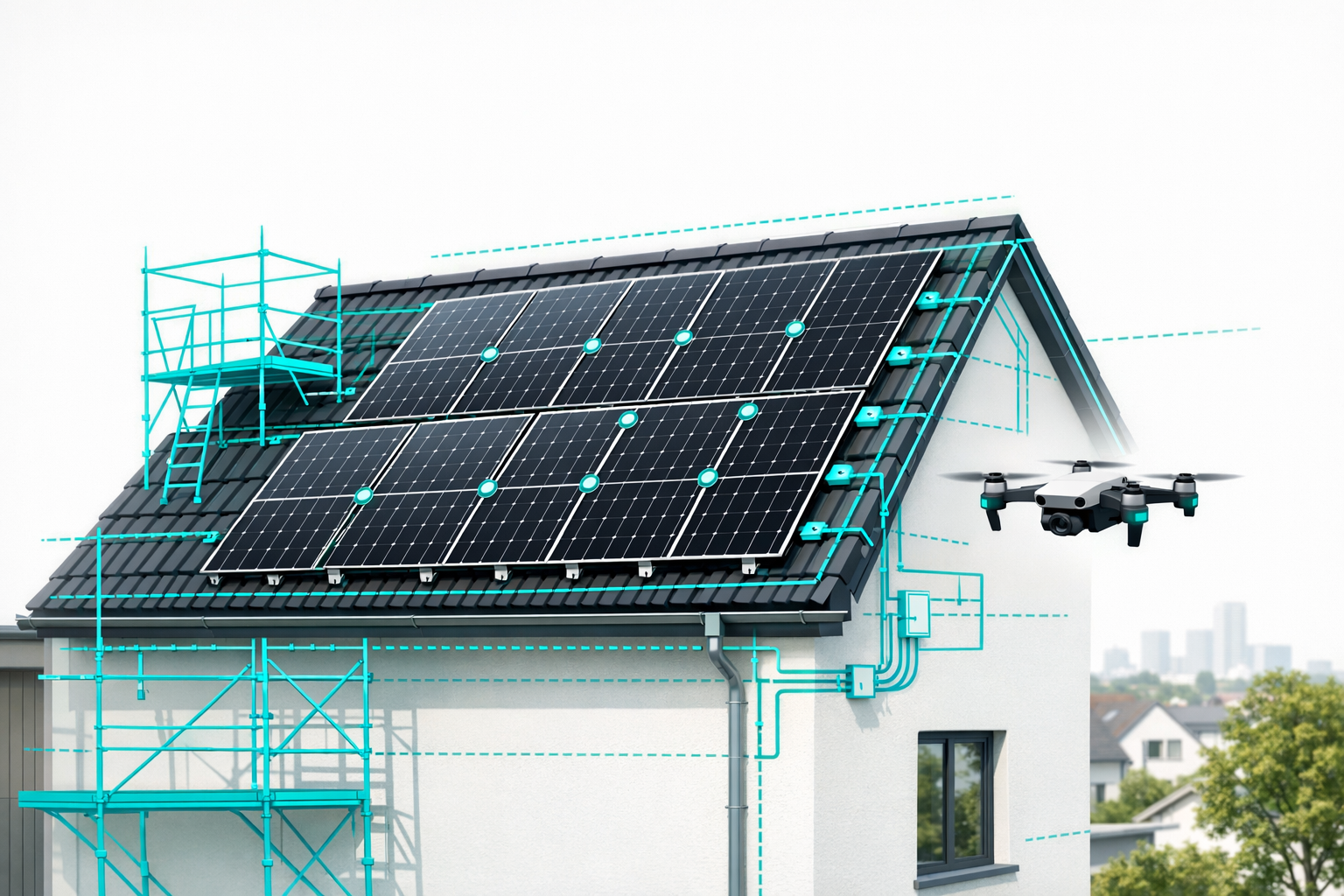 Schritt-für-Schritt-Anleitung: Effizientes Baustellenmanagement mit 3D-Aufmaß für Solarteure