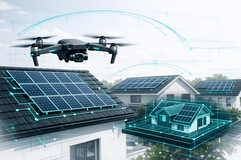 3D Modelle für Solarteure: So amortisiert sich das 3D-Drohnenaufmaß über die gesamte Prozesskette