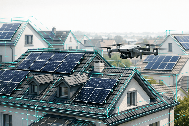 Digital roof surveying for existing buildings: How to use 3D data effectively in PV and renovation software