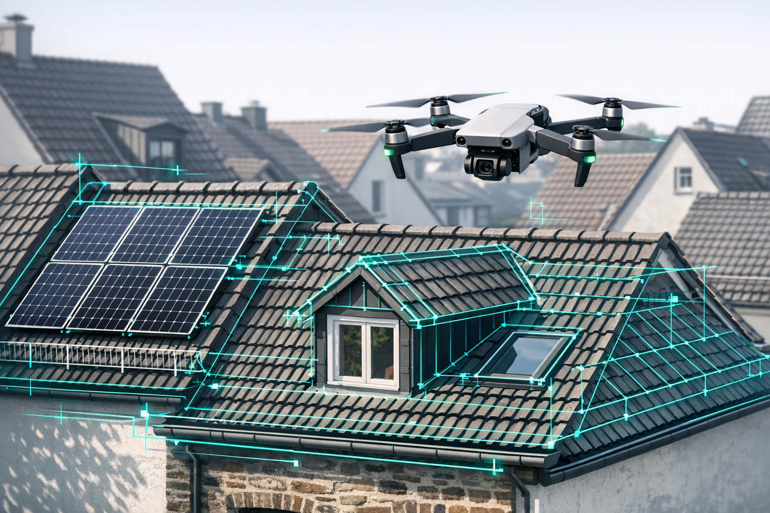 Herausforderungen bei der PV-Planung auf Altbau- und Bestandsdächern – und wie digitale Dachvermessung sie löst