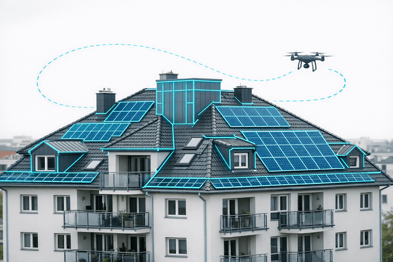 Accurate PV Planning for Apartment Buildings: Why Drone Surveys Are Essential for Energy-Sharing Projects
