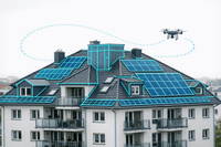 Präzise PV-Planung für Mehrfamilienhäuser: Warum Drohnenaufmaß bei Energy-Sharing-Projekten unverzichtbar wird
