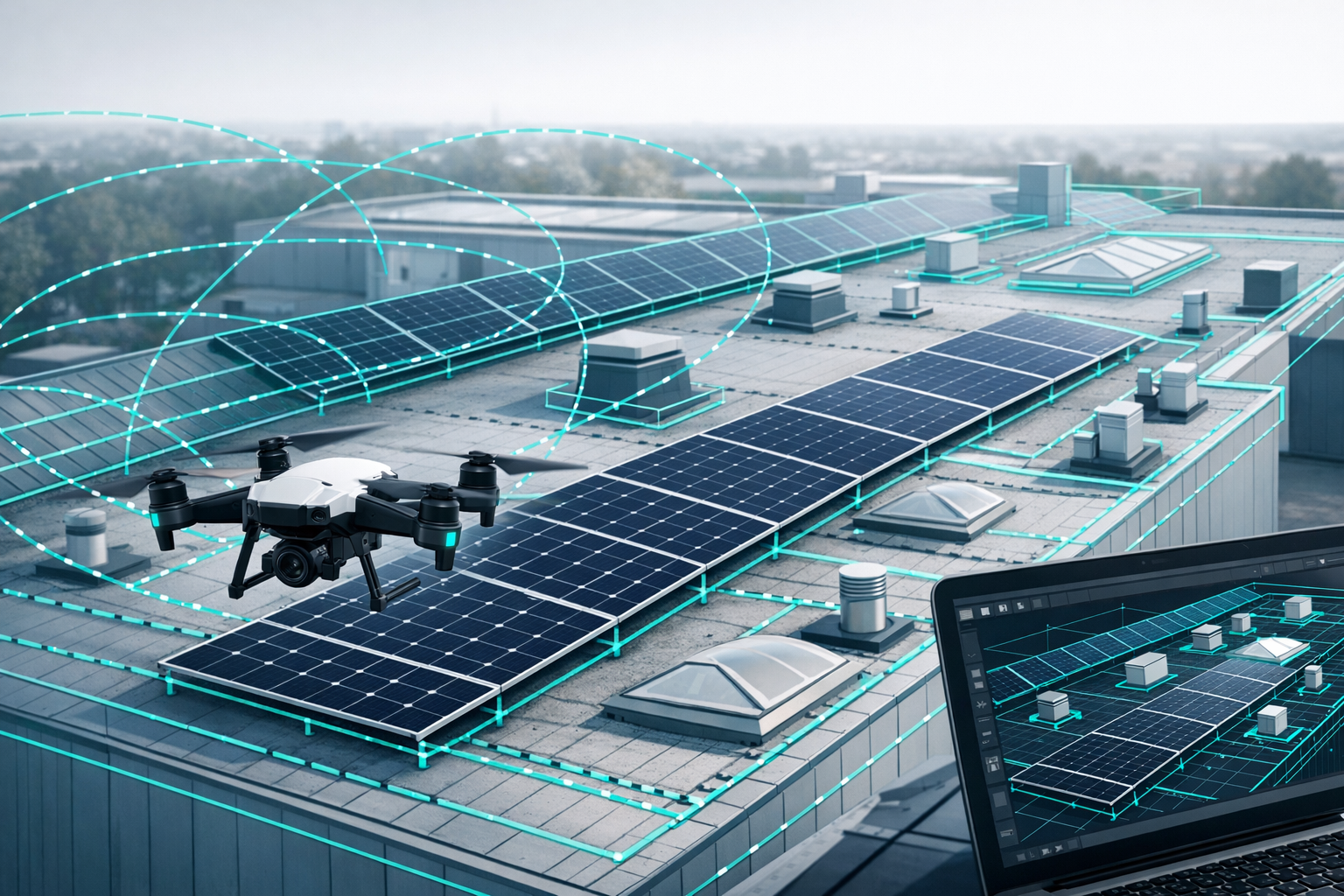 Effiziente PV-Planung auf Industriedächern: Wie Airteam & PVcase C&I-Projekte beschleunigen