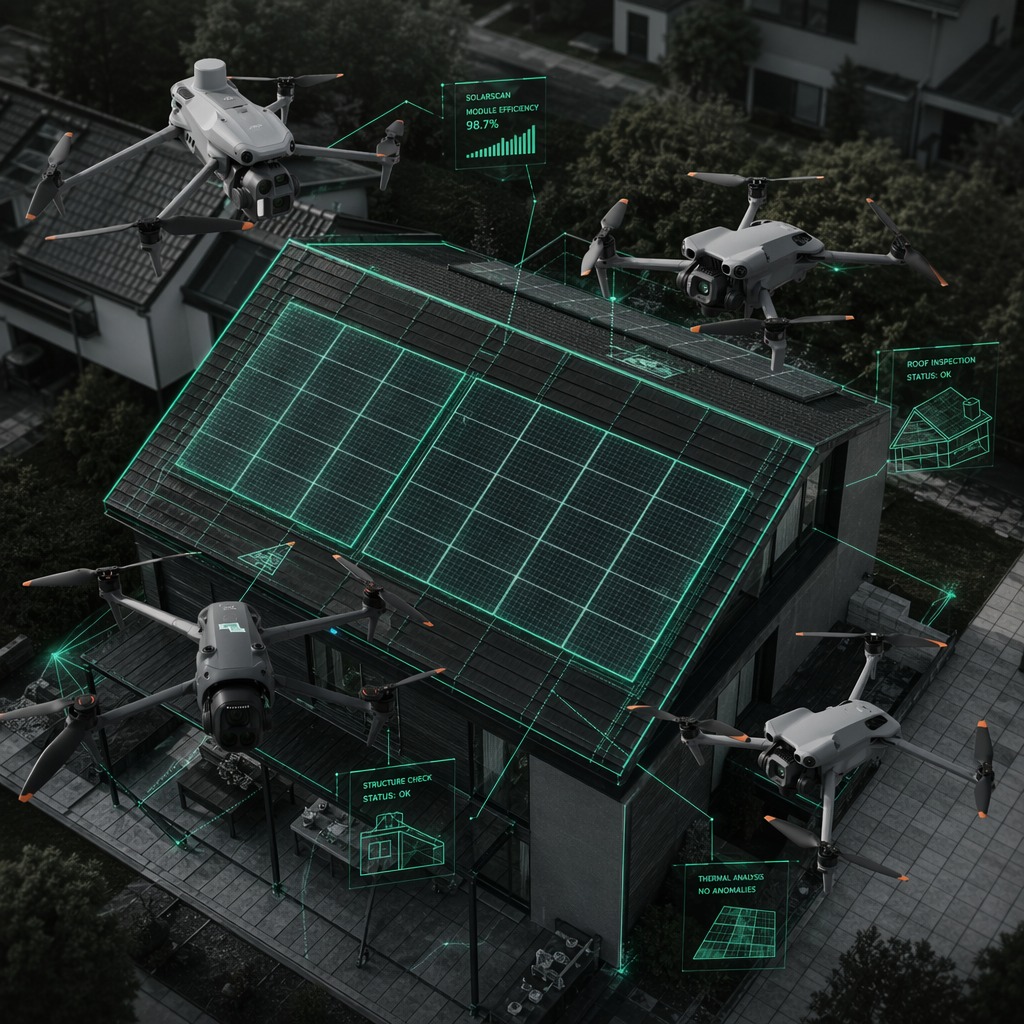 Welche Drohne eignet sich für die Gebäudevermessung? DJI Mini 5 Pro, Mavic 4 Pro, Matrice 4E und 4T im Vergleich