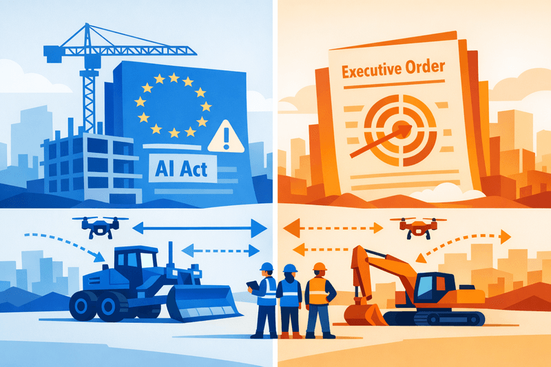 EU and U.S. AI Safety Rules for Construction Sites Diverge