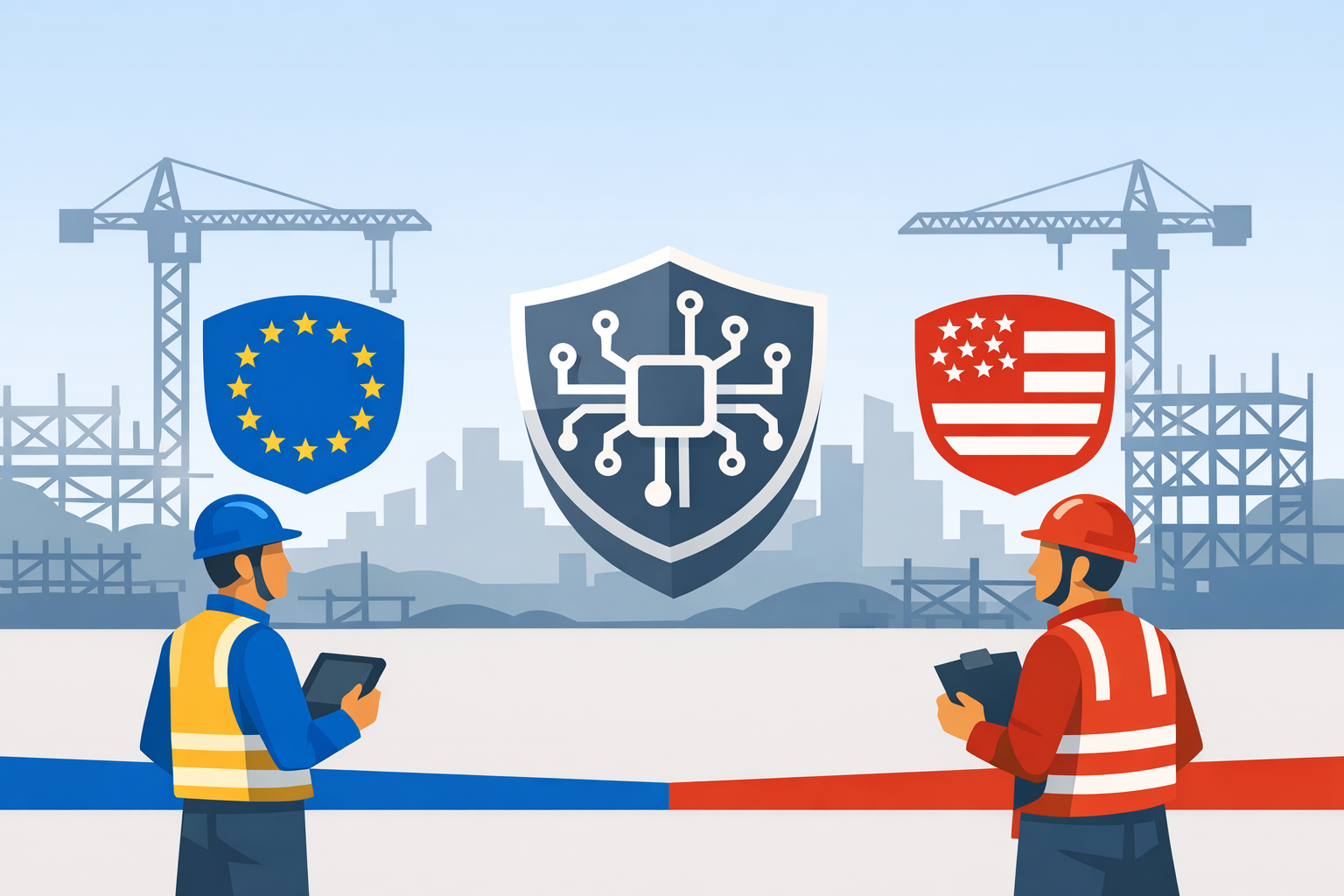U.S. and EU AI Safety Rules for Construction Sites Diverge