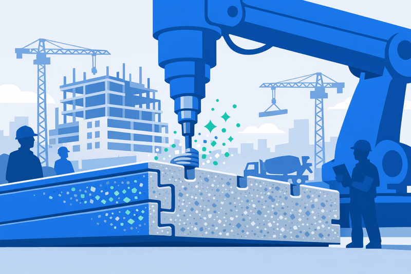 NUS Demonstrates Structural 3D-Printed Concrete with 52% Lower Carbon Emissions