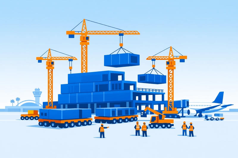 LAX Midfield Satellite Concourse South Opens Using Modular OCR Method