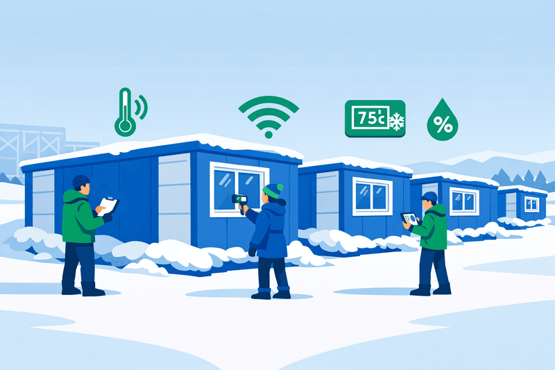 Winter Inspections Shape Modular Relief Housing Standards