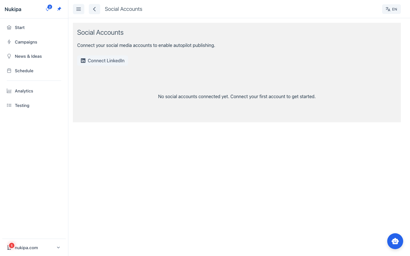 Collega il tuo account LinkedIn
