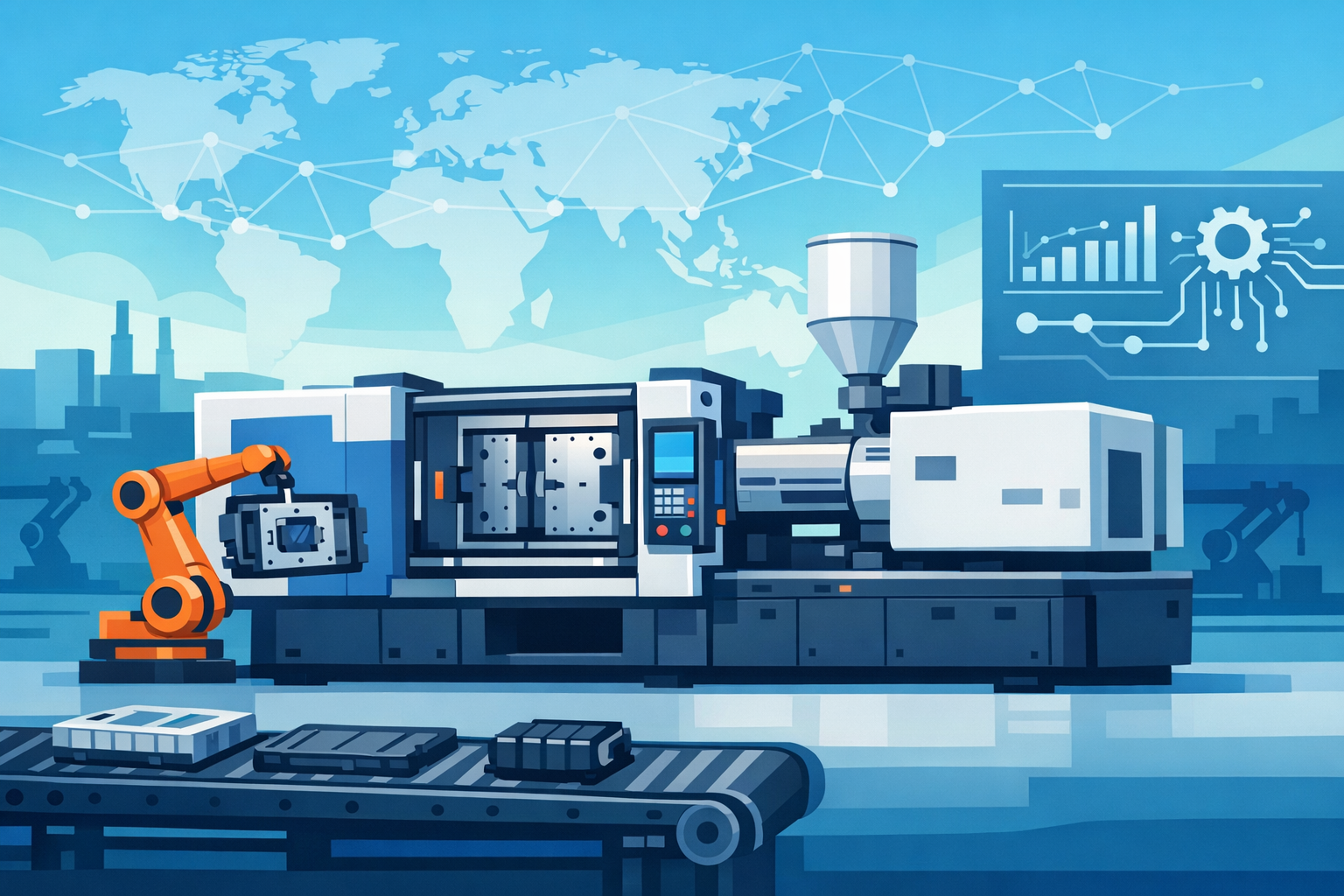 EV Surge Drives Plastic Injection Molding Machines to US$14.28 Billion by 2035, as AI Automation and China+1 Strategies Reshape Global Capacity