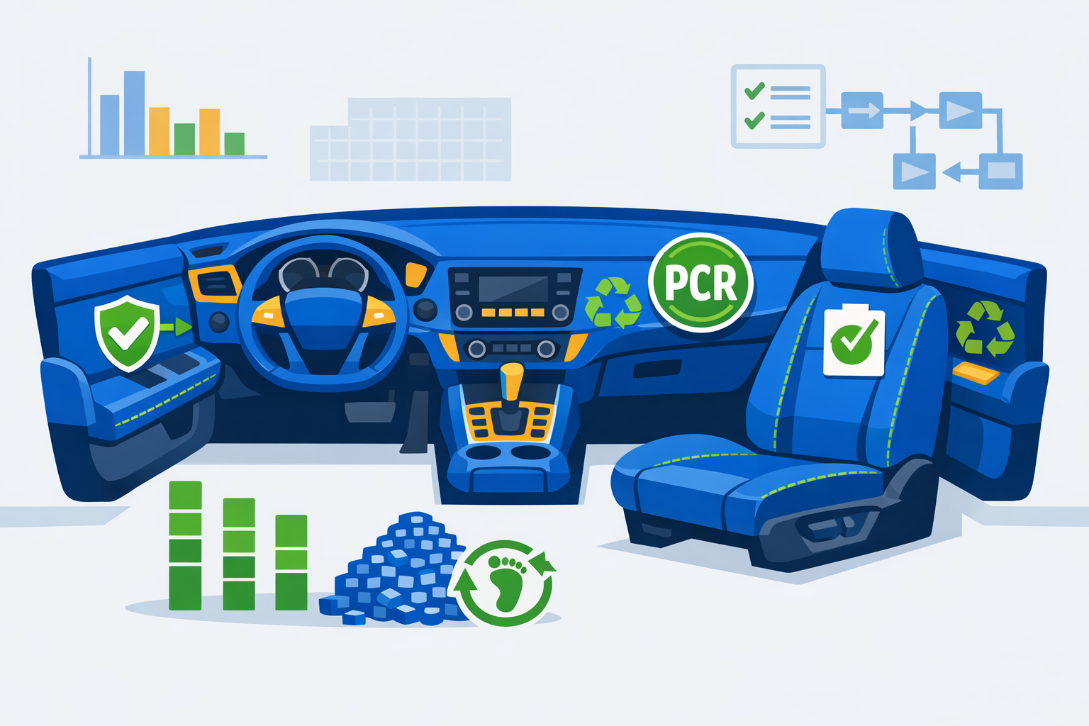 US Automotive Interior Plastics Face Mounting Recycled-Content Compliance Pressure