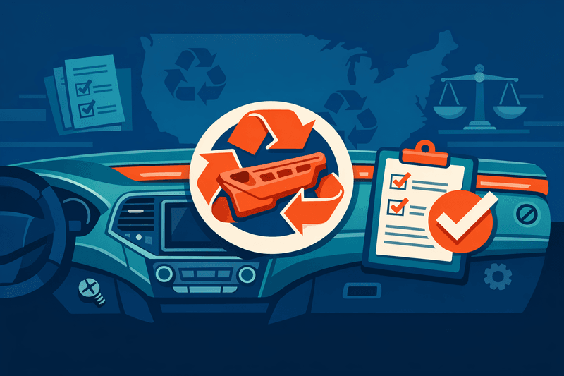 US-Bundesvorgabe für PCR-Anteil in Kunststoffen für Auto-Innenräume steht vor der Finalisierung