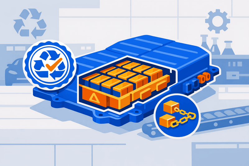 North American OEMs Move to Mandate Third-Party PCR Certification for EV Battery Housings
