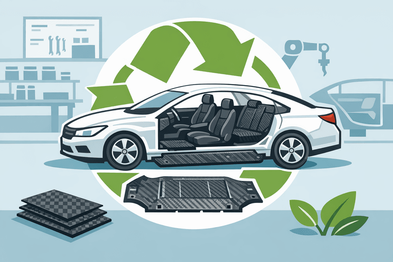 Auto Lightweighting Advances with Recycled Carbon-Fiber Prepregs