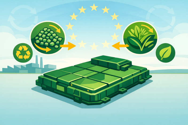 EU stärkt Rezyklat- und biobasierte Verbundwerkstoffe für Batteriegehäuse in Elektrofahrzeugen