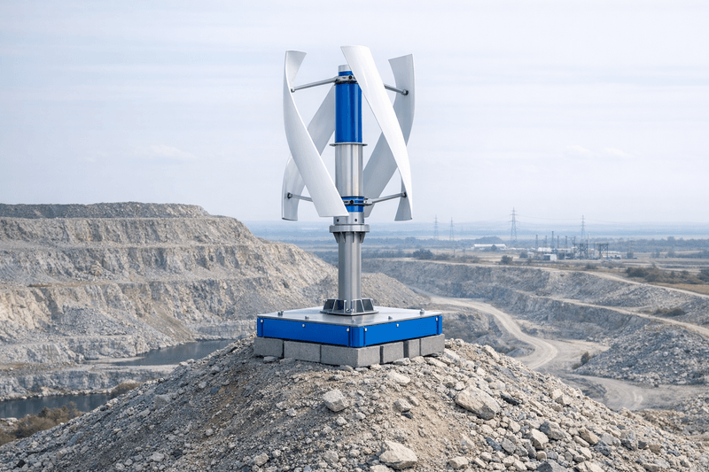 Small Wind on Spoil Heaps: A Practical Guide for Quarry and Mining Operators