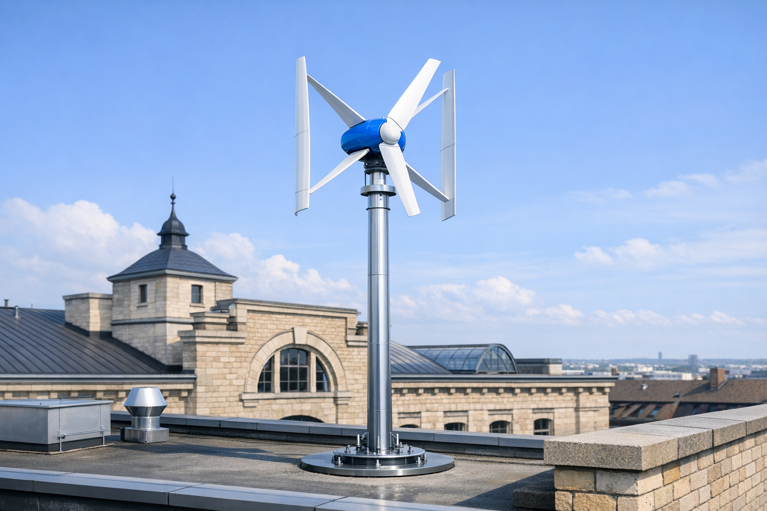 Permisos para mini aerogeneradores en azoteas en Alemania: cargas estructurales, Denkmalschutz y el camino a través de las Landesbauordnungen