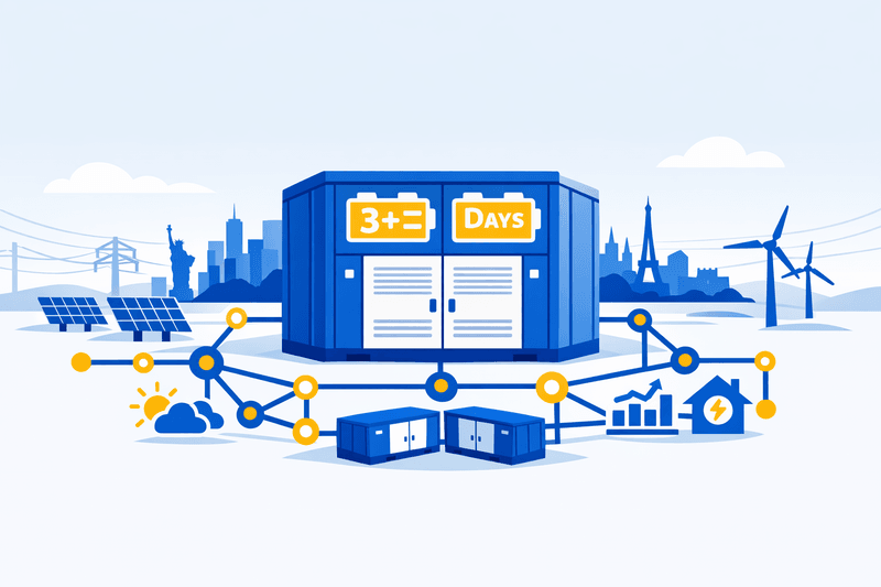 AI-Driven Long-Duration Storage Scales in US, Europe