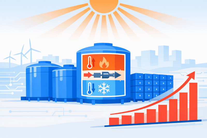 TES Grows as Heatwave Resilience Tool Amid Falling Costs