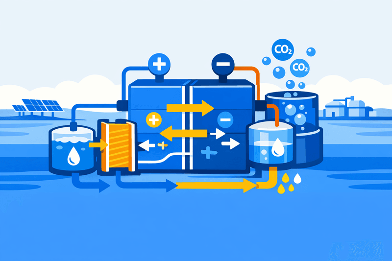 Seawater Batteries Link Energy Storage, Desalination and Carbon Capture