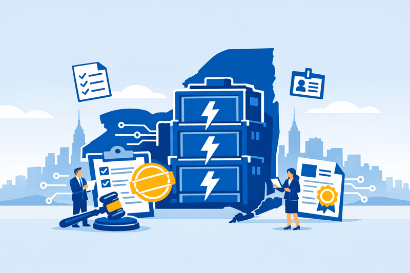 New York Legislators Advance Bills to Fast-Track Battery Storage Permitting