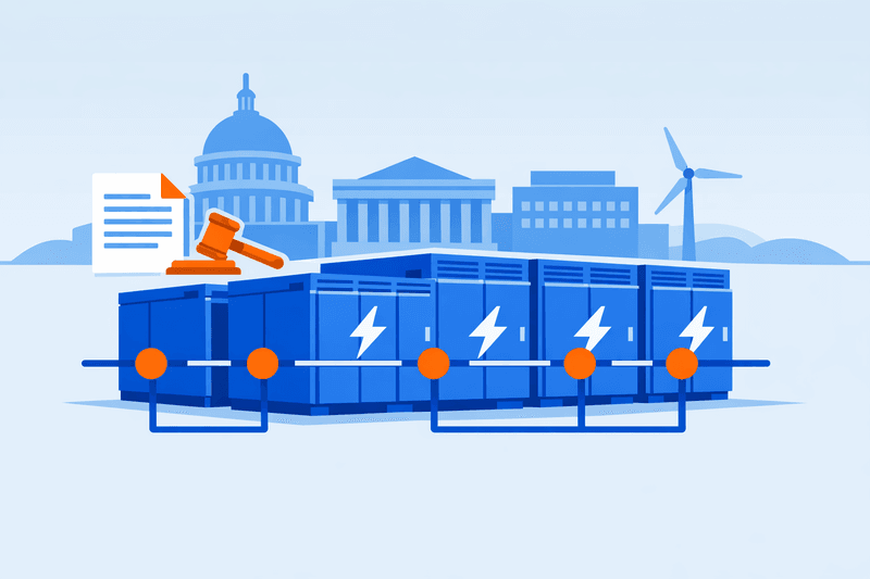Federal Permitting Stalemate Clouds Grid-Scale Battery Storage Timelines