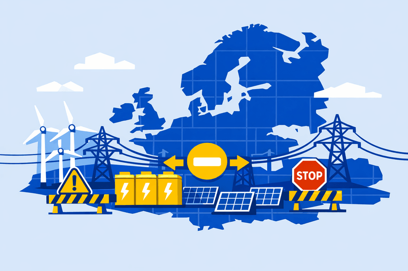 EU Grid Bottlenecks Put Renewable Reliability at Risk