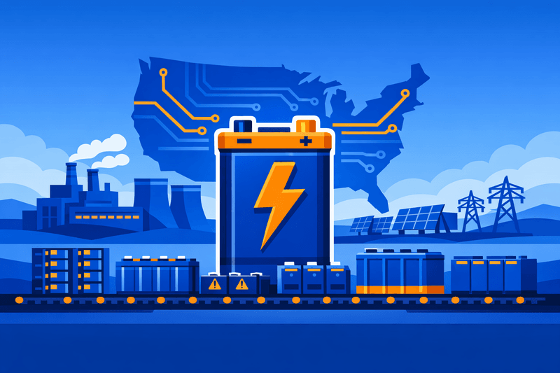 U.S. Grid Battery Boom Spurs Domestic Manufacturing Surge
