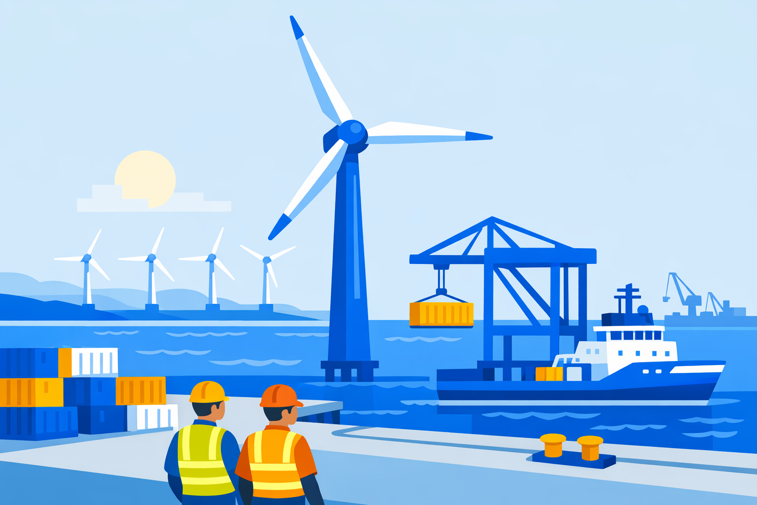 U.S. Offshore Wind Policy Spurs Supply Chain Expansion and Port Infrastructure Upgrades