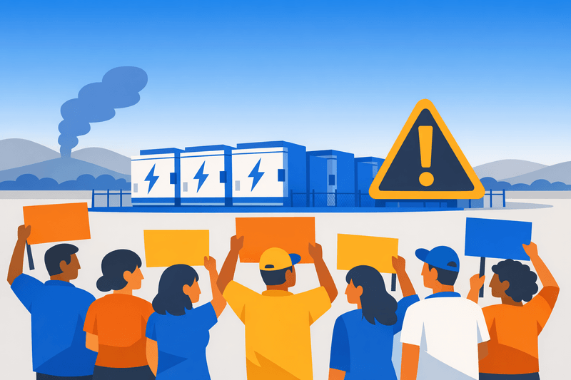 Community Opposition to Battery Storage Projects Spreads Across U.S.