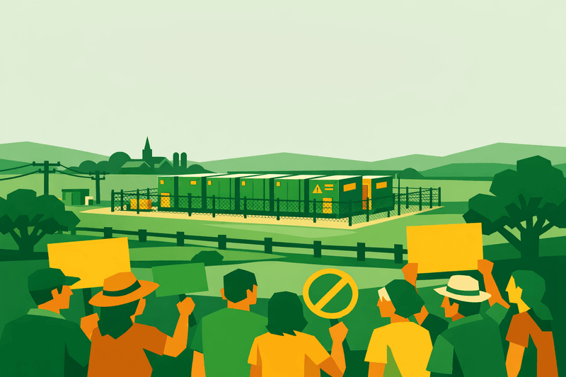 Rural Battery Storage Siting Faces Mounting Local Opposition