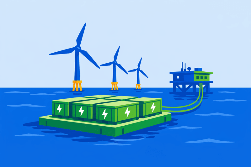 Battery Manufacturer Plans Offshore Grid-Scale Storage for Wind Support