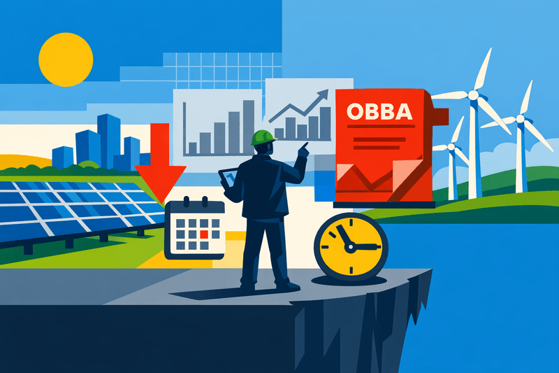 Tax Credit Cliff Forces Rethink: Global Clean Energy Developers Recast Financing for 12 GW of Q1 Investments