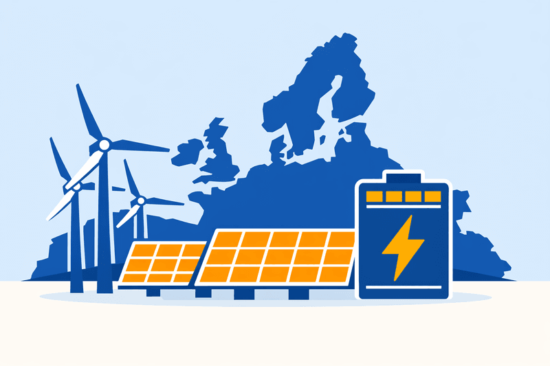 European Co-Located Renewable-Plus-Battery Capacity Set to Grow 450% by 2030
