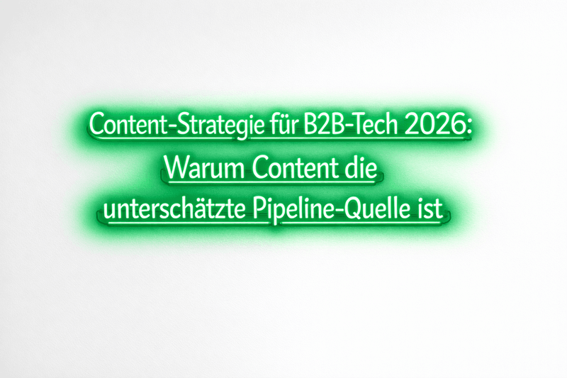 Content Strategy for B2B Tech in 2026: Why Content Is the Most Overlooked Pipeline Source
