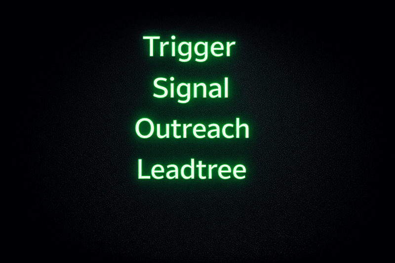 Trigger-Based Outreach Sequences: The Leadtree Framework for Signal-Driven B2B Sales