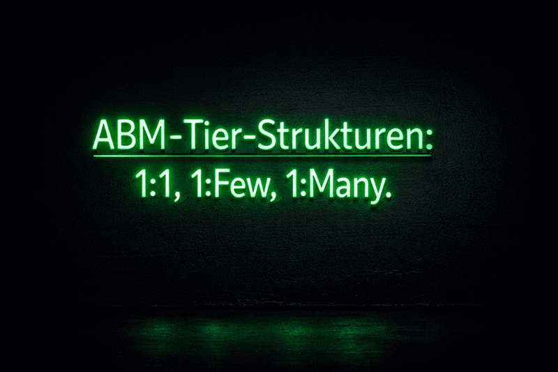 Die richtige ABM-Tier-Struktur: 1:1, 1:Few und 1:Many für verschiedene Deal-Sizes