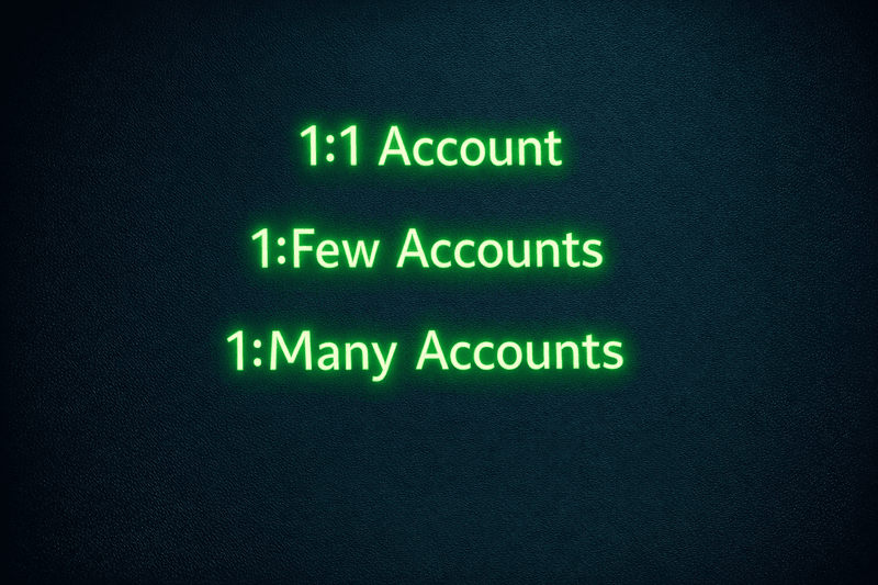 The Right ABM Tier Structure: 1:1, 1:Few and 1:Many for Different Deal Sizes